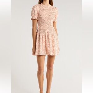 Reformation ‘Leannah’ Smocked Dress-NWT retails $228 size 6